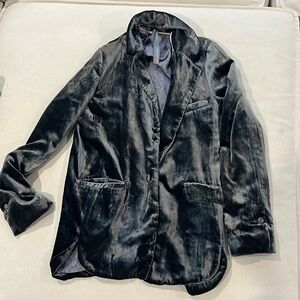 Anthropologie velvet blazer